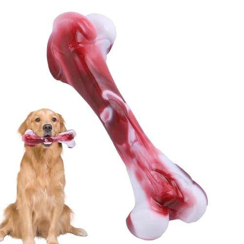 ADERN Unzerstörbares Kauspielzeug für Hunde, Hundespielzeug für Aggressive Kauer | Robustes Kauspielzeug in Knochenform für Hunde,Haustier-Beißspielzeug, Knochenstäbe für die Zahnreinigung von ADERN