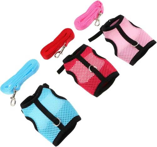Runde Form for englische Muffins – Grillformer for Frühstück, Netzgeschirr, Zugseil, Geschirr und Leine for kleine Haustiere for Hamster, 3er-Set, leicht und bequem for gesunde Bewegung von ADGCFKOP