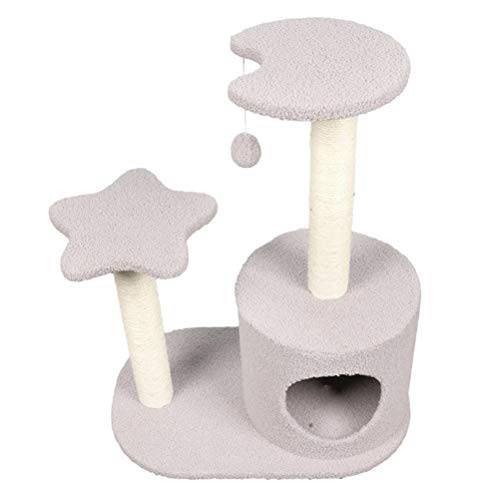 ADITAM Katzenklettergerüst kann zu jeder Jahreszeit verwendet Werden ADITAM Kratzbaum Haustier ADITAM Katzenspielzeug Sisal-Katzenplattform (Color : Grey) Double The Comfort von ADITAM