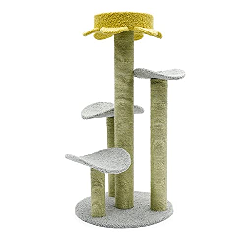 N/A Lotusblatt Katzen Klettergerüst Katzennest Katzen Baumhaus Plattform Regal Greifbrett Sisal Hanf Katzen Spielzeug Haustiermöbelzubehör (Color : D) Double The Comfort von ADITAM