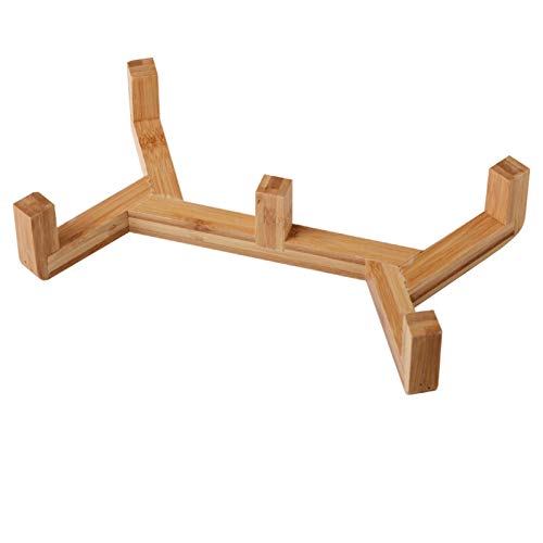 Katzennapf Keramik Keramiknapf for Haustiere Holzständer Salatschüssel Cat Bowl Keramik Katzenfutter Schüssel Hund Reis-Schüssel-Wasser-Schüssel Nahrungsmittelschüssel Pet Bowl (Color : Wooden Frame von ADJAN