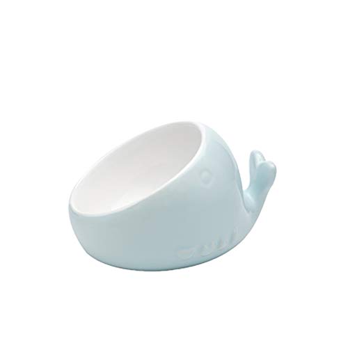 Katzennapf Keramik Pet Ceramic Nette Katze Bowl Kleine Hundefutter Schalen Wasser Feeder Anti-Rutsch-Cervical Protect Geschirr Supplies (Color : Pink) von ADJAN