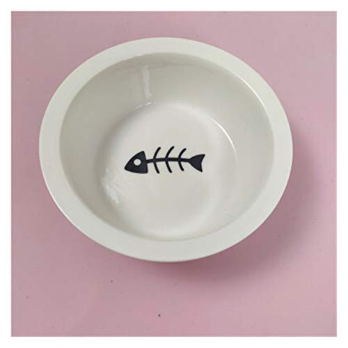 Katzennapf Keramik Schöne Bowl for Katzen-Hundeschutz Keramik Halswirbel Haustier-Welpen-Kätzchen-Teller Schüsseln Essen Trinken Wasser Feeder (Color : 003, Size : Diameter 12cm) von ADJAN