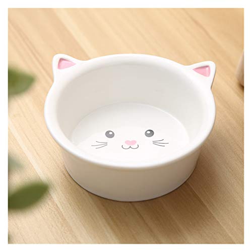 Katzennapf Keramik Schöne Pet Feeder Bowl Cartoon-Form-Fuß-Mund Einzel Skidproof Ceramic Dog Cat Food Bowl Pet Products Bowl Trinken (Color : Multi, Size : M) von ADJAN