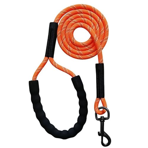 Kletterseil 2m 3m 5 m 10 m 15 m Langhund -Leine reflektierend Langes Blei -Schaum -Kletterseil for EIN Hund erinnern Training Training Tracking Gehorsam (Color : Orange, Size : 8mmX2m) von ADJAN