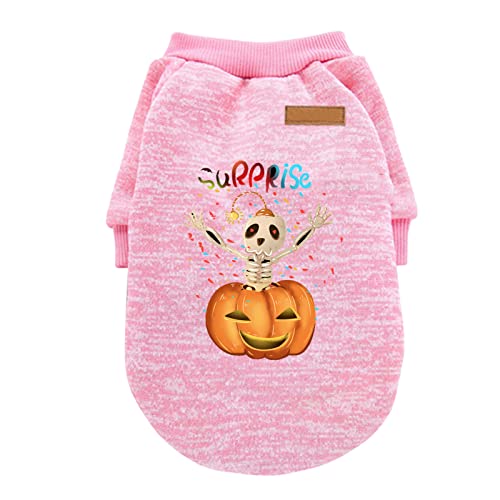 2023 Halloween Elegant Y*2*K Halloween Hemden Hemden für Welpen Kleidung für Haustiere Lustig Halloween Cosplay Tierkostüme Kleiderbügel für Haustiere (Pink, M) von ADMAY