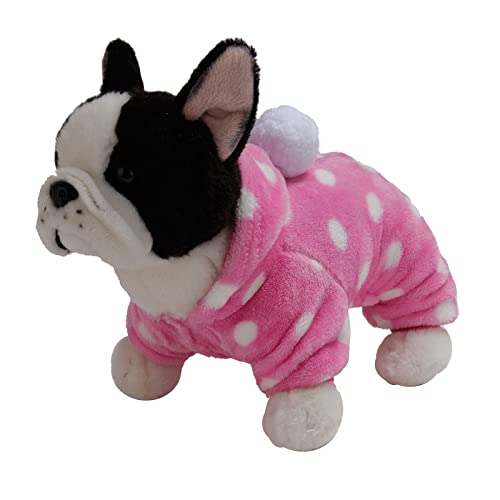 2023 Herbst und Winter Eleganz Y*2K Hund Flanell Kleidung Pet Herbst Kapuze Winter Katze und Kleidung für Haustiere Katze (Pink, S) von ADMAY