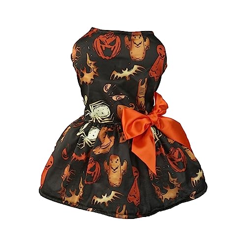 ADMAY Halloween Kostüm Damen Piraten Hexenkostüm Teufel Halloween Heimtierbedarf Hundekleidung Haustier Hundekostüm Fledermausrock Kürbisfest Hundemantel Mit Strass (B, One Size) von ADMAY