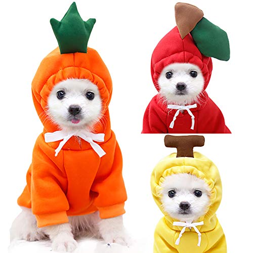 ADMAY Winterjacke Damen Pullover Strickkleid Hoodie y20k Mantel Jacke Warme Kleidung Kleidung Lässig Für Hunde Hunde Haustiere Haustierkleidung Hunde Fleece Pullover (Orange, L) von ADMAY