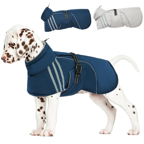 ADNIKIA Warmer Hundemantel, reflektierend, verstellbar, pelziger Rollkragen, Wintermantel, dicke Hunde-Fleeceweste, wasserdicht, winddicht, für kaltes Wetter, mit Schnalle, für Welpen, kleine, ADNIKIA Warmer Hundemantel, reflektierend, verstellbar, pelziger Rollkragen, Wintermantel, dicke Hunde-Fleeceweste, wasserdicht, winddicht, für kaltes Wetter, mit Schnalle, für Welpen, kleine, von ADNIKIA