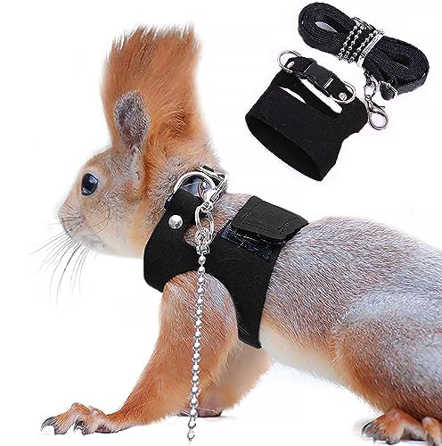 Eichhörnchen-Traktionsseil, Anti-Biss-Kette, verstellbare Weste, Kleintier-Geschirr mit Leine, Hamster, Rennmaus, Ratte, Maus, Frettchen, Chinchilla, Kleintier-Leine Eichhörnchen-Traktionsseil, Anti-Biss-Kette, verstellbare Weste, Kleintier-Geschirr mit Leine, Hamster, Rennmaus, Ratte, Maus, Frettchen, Chinchilla, Kleintier-Leine von ADNIKIA