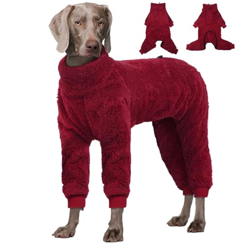 Hunde-Wintermantel, Einteiler mit 4 Beinen, warme Fleece-Hundejacke, weicher Pullover, Pyjama, Ganzkörper-Pyjama, Einteiler für kleine, mittelgroße und große Hunde, Spaziergänge, Wandern, Reisen Hunde-Wintermantel, Einteiler mit 4 Beinen, warme Fleece-Hundejacke, weicher Pullover, Pyjama, Ganzkörper-Pyjama, Einteiler für kleine, mittelgroße und große Hunde, Spaziergänge, Wandern, Reisen von ADNIKIA