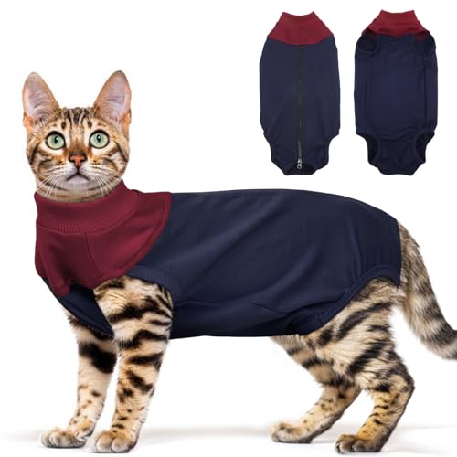 Katzen-Genesungsanzug, atmungsaktiv, zur Genesung von Frauen, Alternative zu Kegel der Schade, Einteiler, Kätzchen, chirurgischer Ganzkörperbody für Bauchwunden, Hautkrankheiten Katzen-Genesungsanzug, atmungsaktiv, zur Genesung von Frauen, Alternative zu Kegel der Schade, Einteiler, Kätzchen, chirurgischer Ganzkörperbody für Bauchwunden, Hautkrankheiten von ADNIKIA