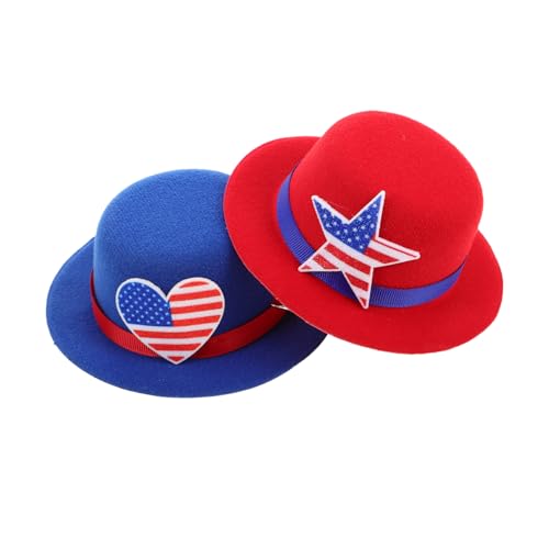 ADOCARN 2 Stück Unabhängigkeitstag Hut für Mensch und Haustier Patriotisches Accessoire mit Blauen Herzen und Roten Sternen Feiertagsfotos und Feierlichkeiten ADOCARN 2 Stück Unabhängigkeitstag Hut für Mensch und Haustier Patriotisches Accessoire mit Blauen Herzen und Roten Sternen Feiertagsfotos und Feierlichkeiten von ADOCARN