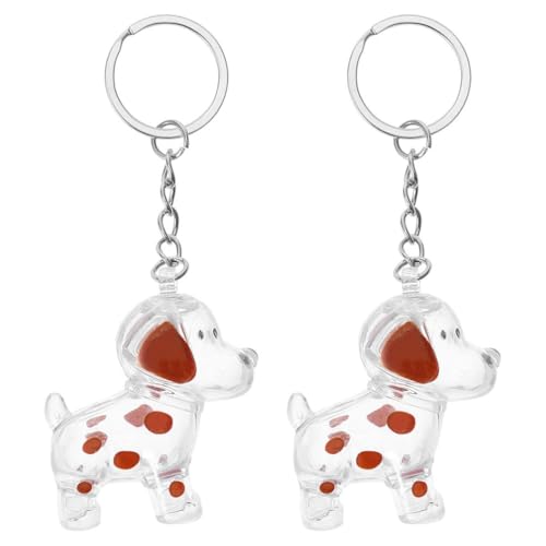 ADOCARN 2-teiliges Andenken aus Tierhaaren: Gedenkflasche für Hundehaare, Gedenkgeschenk für Hunde – Andenkenbox mit Schlüsselanhänger für Asche – Schmuck für die Einäscherung von Haustieren von ADOCARN