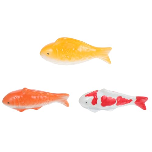 ADOCARN 3 Stück schwimmende Keramikfische: Schwimmende Koi-Fischstatuen für Aquarien – schwimmende Dekoration für Gartenteiche – ideal für Außen- und Innenaquarien ADOCARN 3 Stück schwimmende Keramikfische: Schwimmende Koi-Fischstatuen für Aquarien – schwimmende Dekoration für Gartenteiche – ideal für Außen- und Innenaquarien von ADOCARN