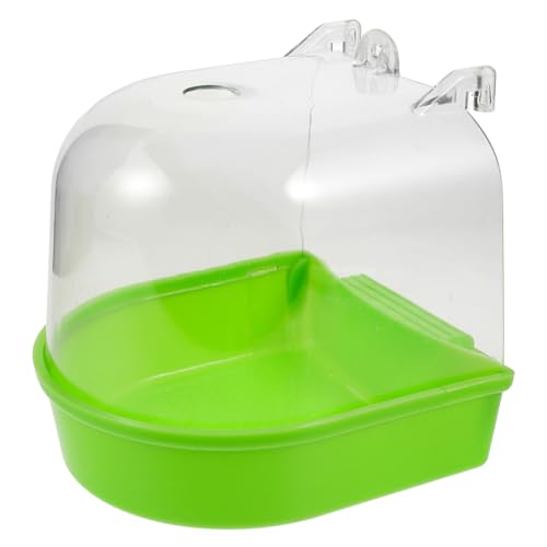 ADOCARN Hängende Vogelbadewanne für Käfige Wiederverwendbare Papageien Badebox mit Glatten Kanten Auslaufsicher Geeignet für Wellensittiche Kanarienvögel Nymphensittiche und Kleine Vögel ADOCARN Hängende Vogelbadewanne für Käfige Wiederverwendbare Papageien Badebox mit Glatten Kanten Auslaufsicher Geeignet für Wellensittiche Kanarienvögel Nymphensittiche und Kleine Vögel von ADOCARN