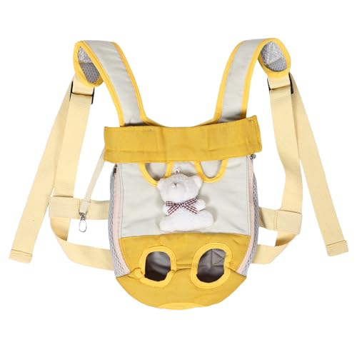 ADOCARN Hundetrage-Rucksack, verstellbar, für Haustiere und Katzen, Front-Rucksack, Brusttrage, Beine heraus, zum Wandern, Camping, Reisen für kleine und mittelgroße Hunde, Katzen, Welpen von ADOCARN