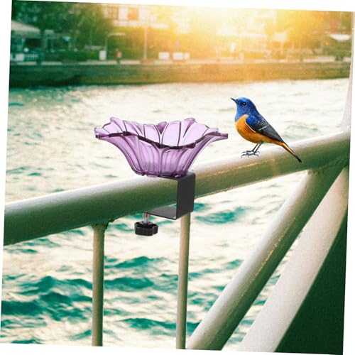 ADOCARN Kompakte Vogeltränke mit Klemmbasis Stabiles Einfach zu Reinigendes Vogelbad für Terrasse und Garten Design als Dekorative Wildvogel Futter und Badequelle ADOCARN Kompakte Vogeltränke mit Klemmbasis Stabiles Einfach zu Reinigendes Vogelbad für Terrasse und Garten Design als Dekorative Wildvogel Futter und Badequelle von ADOCARN