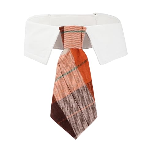 ADOGGYGO Herbst-Krawatte, Halloween-Smoking-Stil, kariert, für große Hunde, Größe L, Orange ADOGGYGO Herbst-Krawatte, Halloween-Smoking-Stil, kariert, für große Hunde, Größe L, Orange von ADOGGYGO