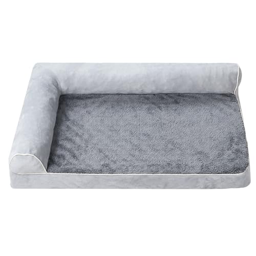 ADUODAO Beruhigende Haustiermatratze, weich, warm, Hundekissen, Bett mit rutschfester Unterseite, Katzenkissen mit L-förmigem Kissen für große, mittelgroße und kleine Haustiere, Katzen (100 x 60 x 19 ADUODAO Beruhigende Haustiermatratze, weich, warm, Hundekissen, Bett mit rutschfester Unterseite, Katzenkissen mit L-förmigem Kissen für große, mittelgroße und kleine Haustiere, Katzen (100 x 60 x 19 von ADUODAO