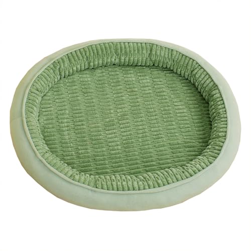 ADUODAO Beruhigendes Haustierbett, groß, waschbar, bequeme Hundebox-Matratze, Kissen, Anti-Angst-Katzenkissen, Matratze, rutschfest, orthopädische Haustierkissen, Matten (60 x 50 x 11 cm, Grün) von ADUODAO