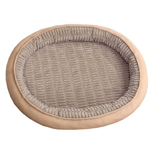 ADUODAO Beruhigendes Haustierbett, groß, waschbar, bequeme Hundebox-Matratze, Kissen, Anti-Angst-Katzenkissen, Matratze, rutschfest, orthopädische Haustierkissen-Matten (75 x 55 x 13 cm, Kaffee) von ADUODAO