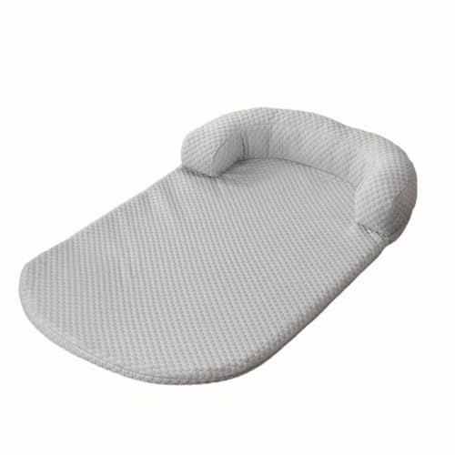 ADUODAO Beruhigendes Haustierbett mit U-förmiger Nackenrolle, orthopädische Hundebox-Matratze, Anti-Angst-Hundekissen-Matten mit abnehmbarem Bezug, atmungsaktiv, rutschfest, 100 x 75 cm, Grau ADUODAO Beruhigendes Haustierbett mit U-förmiger Nackenrolle, orthopädische Hundebox-Matratze, Anti-Angst-Hundekissen-Matten mit abnehmbarem Bezug, atmungsaktiv, rutschfest, 100 x 75 cm, Grau von ADUODAO