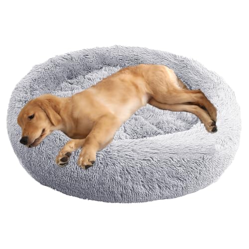 ADUODAO Donut Beruhigendes Hundebett, waschbar, Welpen-Kissen, Anti-Angst, Haustierkissen, flauschiges Donut-Kissen für große, mittelgroße und kleine Hunde, schlafendes Haustier-Sofakissen (100 cm ADUODAO Donut Beruhigendes Hundebett, waschbar, Welpen-Kissen, Anti-Angst, Haustierkissen, flauschiges Donut-Kissen für große, mittelgroße und kleine Hunde, schlafendes Haustier-Sofakissen (100 cm von ADUODAO