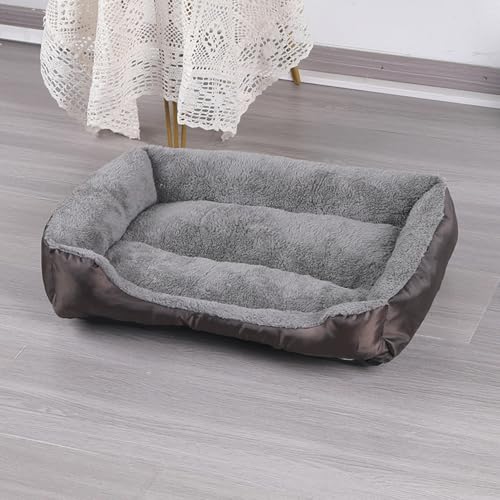 ADUODAO Orthopädische rechteckige Hundebetten, beruhigende Katzenmatratze, Hundekissen mit rutschfester Unterseite, Anti-Angst-Haustierkissen, Sofa für mittelgroße und große Haustiere (90 x 65 x 15 cm von ADUODAO