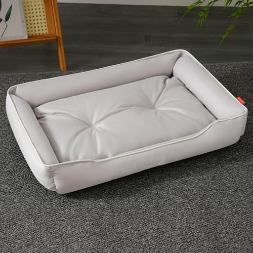 ADUODAO Wasserdichtes Haustier-Sofa-Kissen, rechteckig, beruhigend, rechteckig, Katzenkissen, Anti-Angst, waschbar, Hundesofa für kleine, mittelgroße und große Haustiere (100 x 70 x 16 cm, Hellgrau) ADUODAO Wasserdichtes Haustier-Sofa-Kissen, rechteckig, beruhigend, rechteckig, Katzenkissen, Anti-Angst, waschbar, Hundesofa für kleine, mittelgroße und große Haustiere (100 x 70 x 16 cm, Hellgrau) von ADUODAO