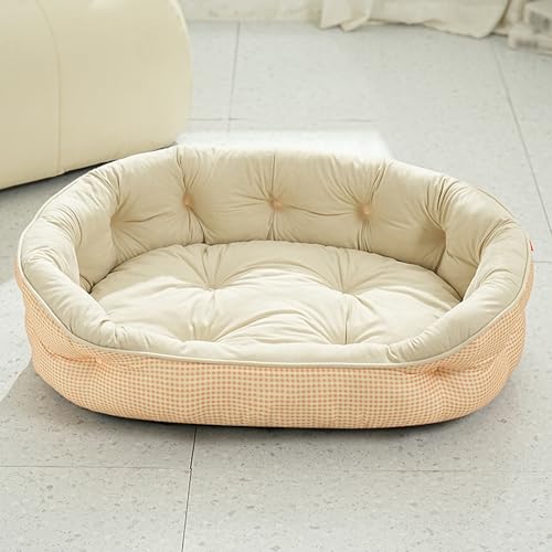 ADUODAO Weiches und flauschiges Haustierbett, orthopädisches Hundebett mit rutschfester Unterseite, weiche, beruhigende Hundebox-Matte, Haustierkissen-Matte, ideal für Labrador, Chihuahua, Springer von ADUODAO