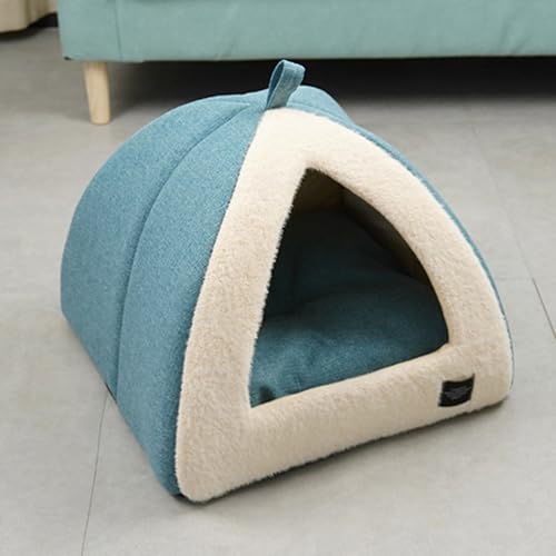 Dreieckiges Katzenhaus für den Innenbereich, weiches und warmes Katzenbett für den Innenbereich mit waschbaren Kissen, Haustierhöhle, Haustiersofa, Katzen-/Hundekorb, halbgeschlossenes Nest, Welpen Dreieckiges Katzenhaus für den Innenbereich, weiches und warmes Katzenbett für den Innenbereich mit waschbaren Kissen, Haustierhöhle, Haustiersofa, Katzen-/Hundekorb, halbgeschlossenes Nest, Welpen von ADUODAO