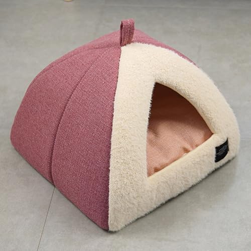 Dreieckiges Katzenhaus für den Innenbereich, weiches und warmes Katzenbett für den Innenbereich mit waschbaren Kissen, Haustierhöhle, Haustiersofa, Katzen-/Hundekorb, halbgeschlossenes Nest, Welpen Dreieckiges Katzenhaus für den Innenbereich, weiches und warmes Katzenbett für den Innenbereich mit waschbaren Kissen, Haustierhöhle, Haustiersofa, Katzen-/Hundekorb, halbgeschlossenes Nest, Welpen von ADUODAO