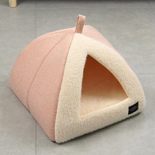 Dreieckiges Katzenhaus für den Innenbereich, weiches und warmes Katzenbett für den Innenbereich mit waschbaren Kissen, Haustierhöhle, Haustiersofa, Katzen-/Hundekorb, halbgeschlossenes Nest, Welpen Dreieckiges Katzenhaus für den Innenbereich, weiches und warmes Katzenbett für den Innenbereich mit waschbaren Kissen, Haustierhöhle, Haustiersofa, Katzen-/Hundekorb, halbgeschlossenes Nest, Welpen von ADUODAO