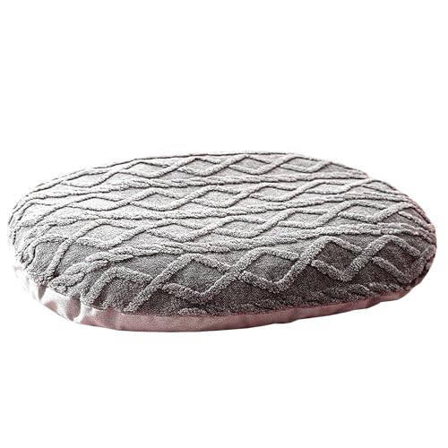 Großes Hundebett, Katzenbett-Kissen, weiche Hundebox-Matte für kleine, mittelgroße und große Haustiere, warmes, beruhigendes Kissen, Anti-Angst-Haustierkissen, Matte (75 x 60 x 11 cm, grau) von ADUODAO