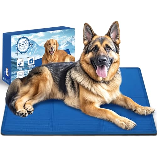 AECCN Kühlmatte Hund 110x70CM - Langlebige Kratzfeste Oberfläche, Sicher Nicht-Giftiges Gel, Sofortige Selbstkühlende Matte für Hunde, Haustier Kühlpad for Kisten, Sofa, Outdoor【XL】 AECCN Kühlmatte Hund 110x70CM - Langlebige Kratzfeste Oberfläche, Sicher Nicht-Giftiges Gel, Sofortige Selbstkühlende Matte für Hunde, Haustier Kühlpad for Kisten, Sofa, Outdoor【XL】 von AECCN