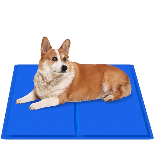 AECCN Kühlmatte für Hunde, 65 x 50 cm, langlebig, ungiftig, Gel-Kühlmatte für Hunde und Katzen, kein Wasser oder Strom erforderlich, Must-Have für heiße Sommer, um Haustiere kühl zu AECCN Kühlmatte für Hunde, 65 x 50 cm, langlebig, ungiftig, Gel-Kühlmatte für Hunde und Katzen, kein Wasser oder Strom erforderlich, Must-Have für heiße Sommer, um Haustiere kühl zu von AECCN