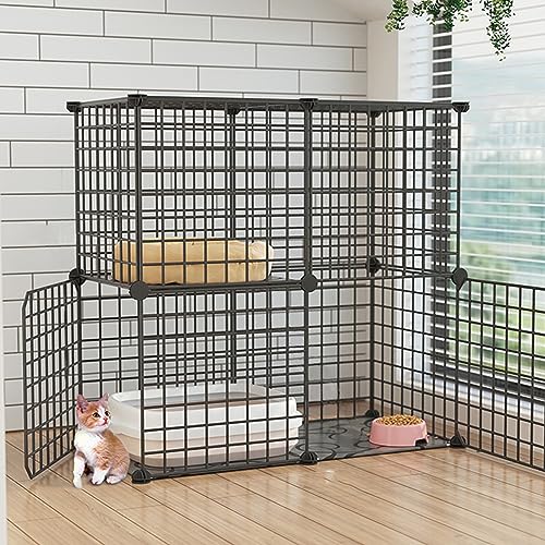 AEGCAOJH Großer Katzenkäfig für den Innenbereich, Katzenzaun für zu Hause, Katzentransportbox aus Draht, leicht zu demontieren und zusammenzubauen, Katzenzaun, sehr gut geeignet für eine od AEGCAOJH Großer Katzenkäfig für den Innenbereich, Katzenzaun für zu Hause, Katzentransportbox aus Draht, leicht zu demontieren und zusammenzubauen, Katzenzaun, sehr gut geeignet für eine od von AEGCAOJH