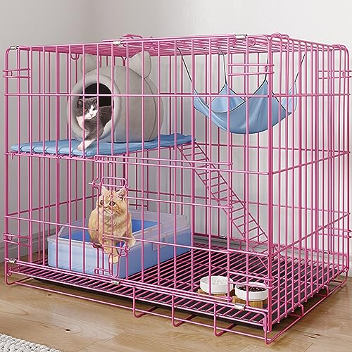AEGCAOJH Großer Katzenkäfig für den Innenbereich, faltbar, doppelschichtiger Katzenzaun, Hundekäfig, Meerschweinchenkäfig, Frettchenkäfig, Trainingsraum für Haustiere, ideal für Kleintiere, AEGCAOJH Großer Katzenkäfig für den Innenbereich, faltbar, doppelschichtiger Katzenzaun, Hundekäfig, Meerschweinchenkäfig, Frettchenkäfig, Trainingsraum für Haustiere, ideal für Kleintiere, von AEGCAOJH