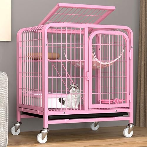 AEGCAOJH Katzenkäfig DIY Doppelschichtiger Katzenkäfig Metall-Katzenzaun Outdoor-Katzenzaun Kleintier-Reise-Campingzaun Einfach zu montieren Mit leicht zu reinigender Ablage (Farbe: Rosa, G AEGCAOJH Katzenkäfig DIY Doppelschichtiger Katzenkäfig Metall-Katzenzaun Outdoor-Katzenzaun Kleintier-Reise-Campingzaun Einfach zu montieren Mit leicht zu reinigender Ablage (Farbe: Rosa, G von AEGCAOJH