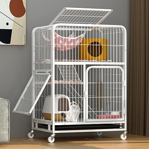 AEGCAOJH Katzenkäfig DIY Doppelschichtiger Katzenkäfig Metall-Katzenzaun Outdoor-Katzenzaun Kleintier-Reise-Campingzaun Einfach zu montieren Mit leicht zu reinigender Ablage (Farbe: Weiß, G AEGCAOJH Katzenkäfig DIY Doppelschichtiger Katzenkäfig Metall-Katzenzaun Outdoor-Katzenzaun Kleintier-Reise-Campingzaun Einfach zu montieren Mit leicht zu reinigender Ablage (Farbe: Weiß, G von AEGCAOJH