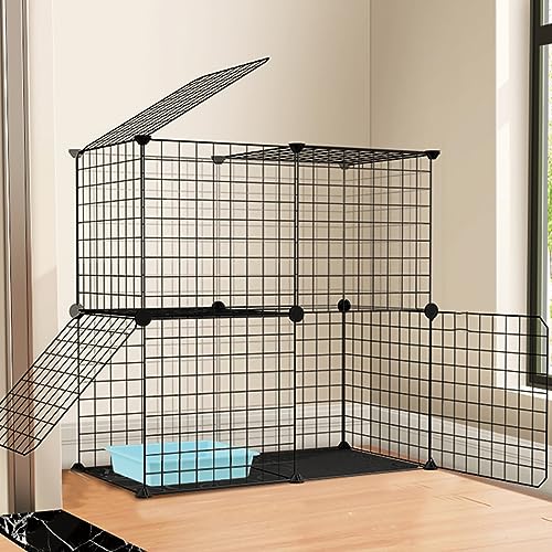 AEGCAOJH Katzenkäfig aus Metalldraht, erweiterbar, DIY-Katzenkäfig, Katzenkäfig für draußen, Reise- und Camping-Hundekäfig, Katzenzaun, Katzenhaus, einfach zusammenzubauen, perfekt für klei AEGCAOJH Katzenkäfig aus Metalldraht, erweiterbar, DIY-Katzenkäfig, Katzenkäfig für draußen, Reise- und Camping-Hundekäfig, Katzenzaun, Katzenhaus, einfach zusammenzubauen, perfekt für klei von AEGCAOJH