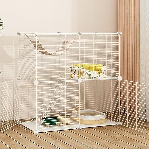 AEGCAOJH Katzenkäfig für den Innenbereich, Katzenhaus für zu Hause, Katzentransportbox, Metalldraht, leicht zu montierender Katzenzaun, geeignet für eine oder Zwei Katzen, Meerschweinchenkä AEGCAOJH Katzenkäfig für den Innenbereich, Katzenhaus für zu Hause, Katzentransportbox, Metalldraht, leicht zu montierender Katzenzaun, geeignet für eine oder Zwei Katzen, Meerschweinchenkä von AEGCAOJH