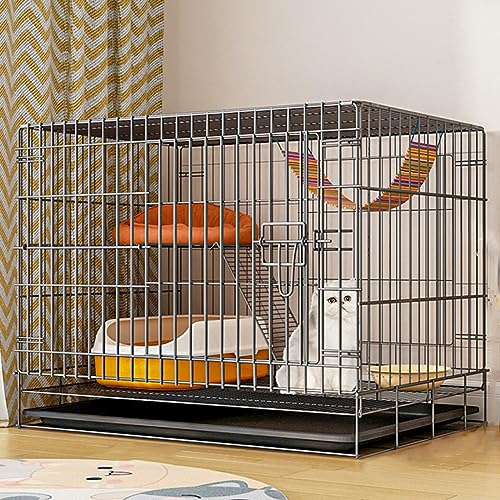 AEGCAOJH Katzenkäfig für den Innenbereich, großer Freiraum, mehrstufige Wohnumgebung, Draht-Katzenzaun, bequemer Hunde-/Meerschweinchenkäfig, Katzenzaun für den Außenbereich, ideal für Katz von AEGCAOJH