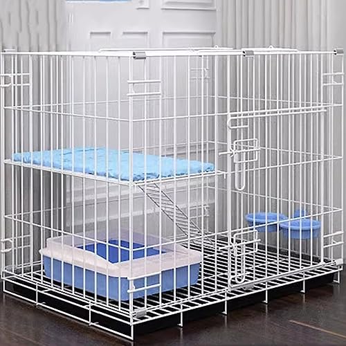 AEGCAOJH Katzenkäfig für den Innenbereich, großer mehrschichtiger Katzenzaun aus dickem Draht, Käfig für Frettchen und Meerschweinchen, Katzenzaun für den Außenbereich, langlebig, zusammenk von AEGCAOJH