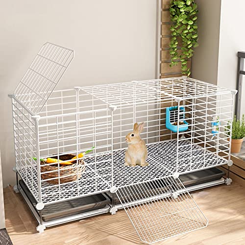 Käfig für den Innenbereich, Hasenkäfig, Kleintierkäfig mit Zubehör für den Innen- und Außenbereich für Eichhörnchen/Meerschweinchen/Häschen/Katze/Hund/(Farbe: C2, Größe: 111 * 39 * Käfig für den Innenbereich, Hasenkäfig, Kleintierkäfig mit Zubehör für den Innen- und Außenbereich für Eichhörnchen/Meerschweinchen/Häschen/Katze/Hund/(Farbe: C2, Größe: 111 * 39 * von AEGCAOJH