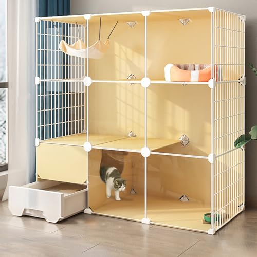 Katzengehege für den Innenbereich, Katzenzwinger, Katzenlaufstall für Hauskatzen, Haustierkäfig, DIY-Katzengehege, großer Laufstall, abnehmbarer Metalldraht, großer Übungsbereich, Katzengehege für den Innenbereich, Katzenzwinger, Katzenlaufstall für Hauskatzen, Haustierkäfig, DIY-Katzengehege, großer Laufstall, abnehmbarer Metalldraht, großer Übungsbereich, von AEGCAOJH