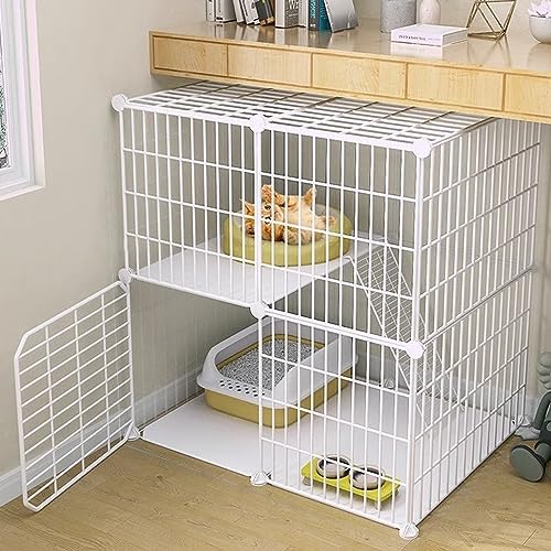 Katzenkäfig, Innen- und Außenkatzenkäfig, Draht, großes Katzenhaus, geeignet für Welpen, Chinchillas, Frettchen, Meerschweinchen, Käfig, Katzenzaun für draußen, Haustier, großer Sp Katzenkäfig, Innen- und Außenkatzenkäfig, Draht, großes Katzenhaus, geeignet für Welpen, Chinchillas, Frettchen, Meerschweinchen, Käfig, Katzenzaun für draußen, Haustier, großer Sp von AEGCAOJH