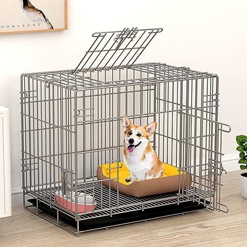 Katzenkäfig Katzenkäfig für den Innenbereich DIY Katzenzaun aus Metall Zwinger für Kleintiere Katzenzaun für den Außenbereich Camping-Transportkäfig Einfach zusammenzubauen Mit her von AEGCAOJH